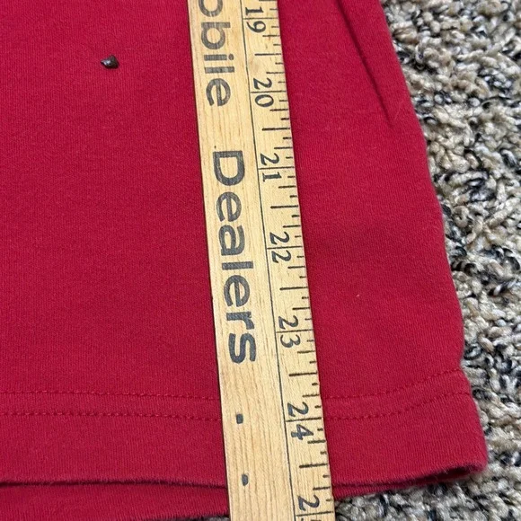 Eddie Bauer Red Turtleneck Long Sleeve Shirt Men's Large 100% Cotton - Picture 5 of 5